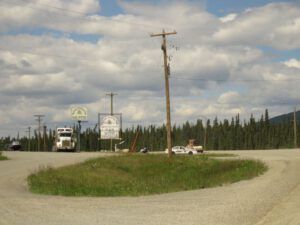 11b Teslin cop car (Yukon Journey – Meziadin Junction to Whitehorse)