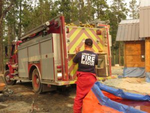 x logan lake truck (Fire Explosion Aftermath)