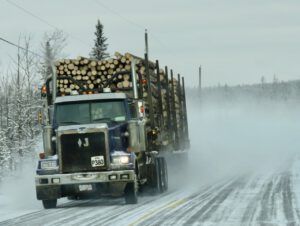 logging truck (New Year’s Eve)