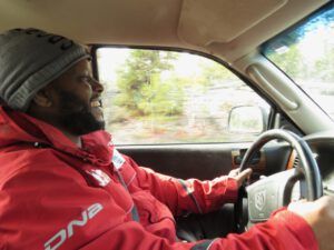 22 Hussien driving (Spring – sort of!)