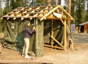 13 Irene hammering (The Next Batch of Volunteers)