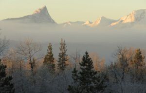 26 sunrise with mts (Sunny November.)