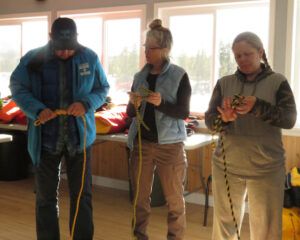 1 learning knots (SAR Ice Rescue Course)