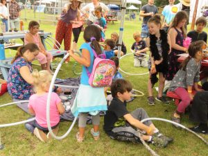 10 hoop decorating (Bella Coola Music Festival again.)