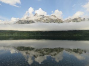 13 lake (Tatlayoko Lake in the Fog)