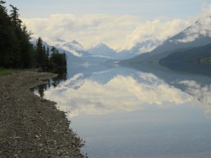 18 reflections (Tatlayoko Lake in the Fog)