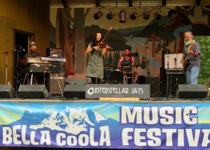 3 interstellar jays (Bella Coola Music Festival again.)