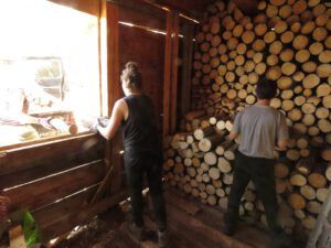 25 wood in shed (The Second Pandemic Volunteers)