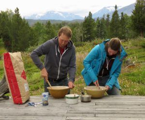 bread making. (Kleena Kleene Waterfall Again)
