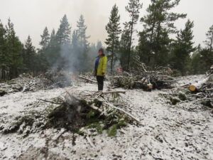 3 burning in earnest (Fire-smarting ginty creek)