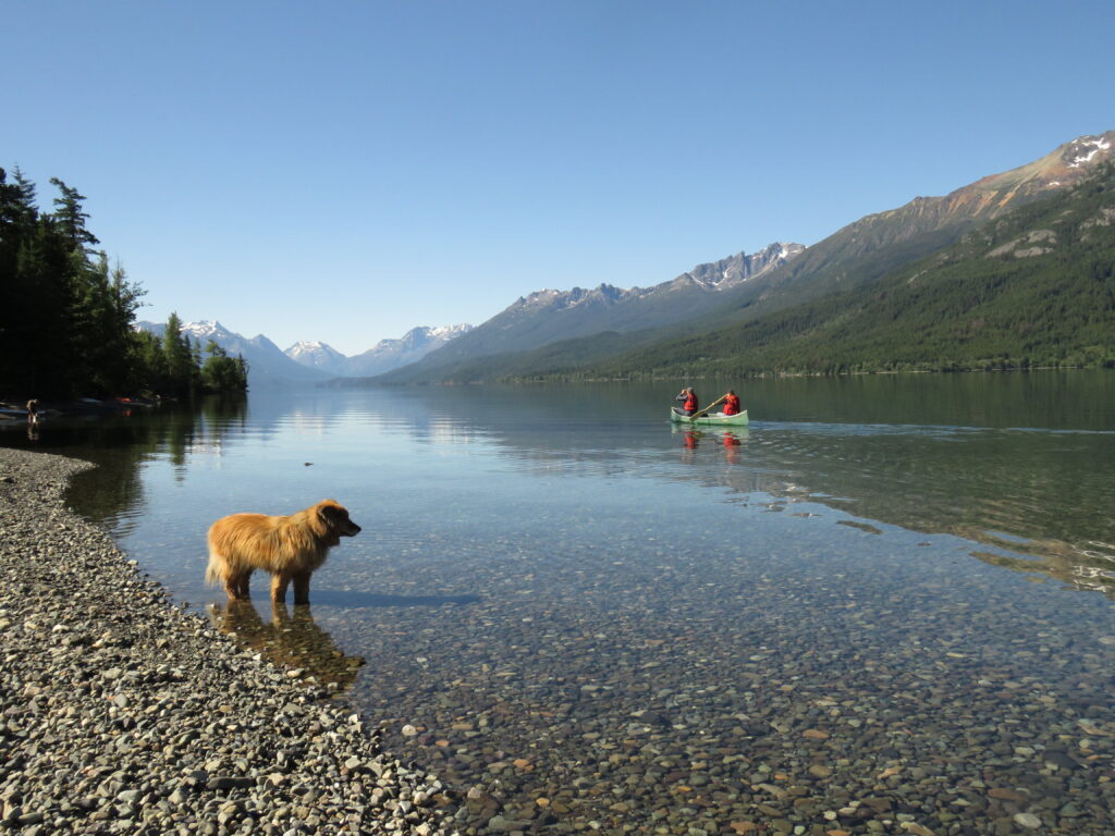 paddling up tatlayoko lake