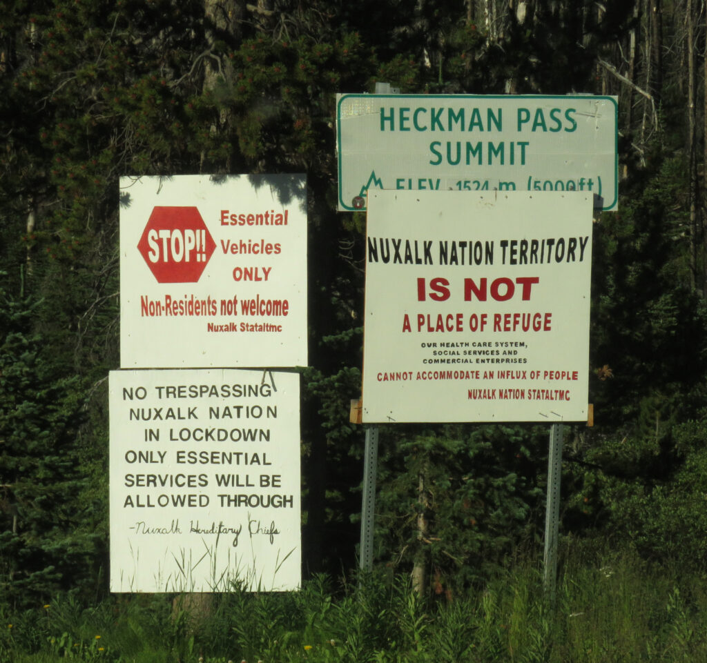 The top of Bella Coola Hill