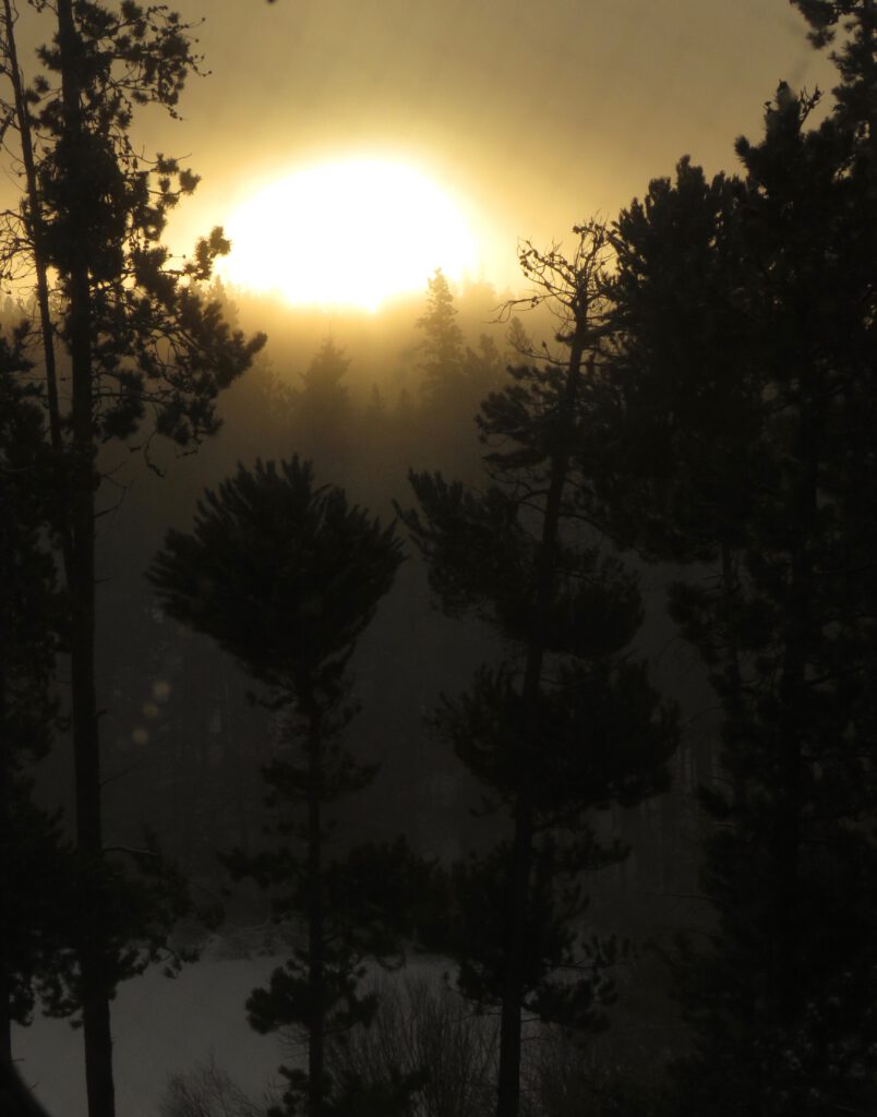 sunrise fog