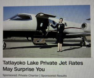 18 private jet (February Cold Snap)