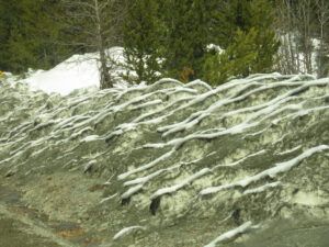 15 snowmelt patterns (Bella Coola Hill Mid April)