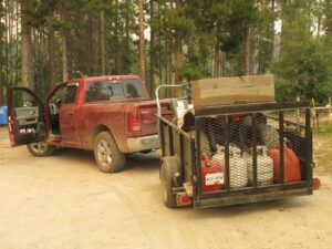 21 loaded trailer (Fire update July 13)