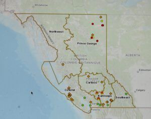 9 July 1 fire service map (heat)