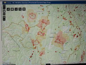 Sth Central BC (Fire #9.  Excursions.)