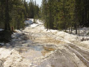 10 breakup puddles road deteriorating (Road metamorphosis)