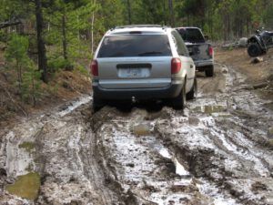 6 boghole north mud. (Road metamorphosis)