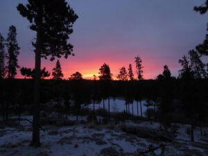 26 skiff snow sunrise (segueing into november)