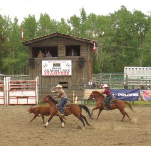 12 double roping. (Anahim Lake Stampede 2022)