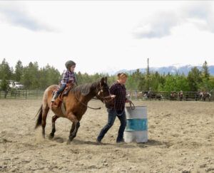 5 barrel racing (Tatla Lake Gymkhana 2022.)