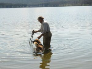 15 me and dog (Basically August)