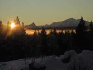 3 foggy sunset (The Non-Winter.)