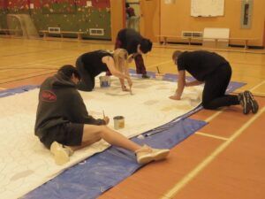 17a painting backdrop (Signs of Spring)