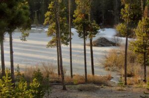 4 morning sun on pond (Signs of Spring)