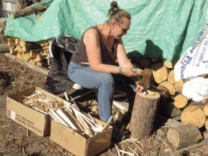 septic 7 splitting kindling (Hip Replacement of a Wilderness Dweller.)